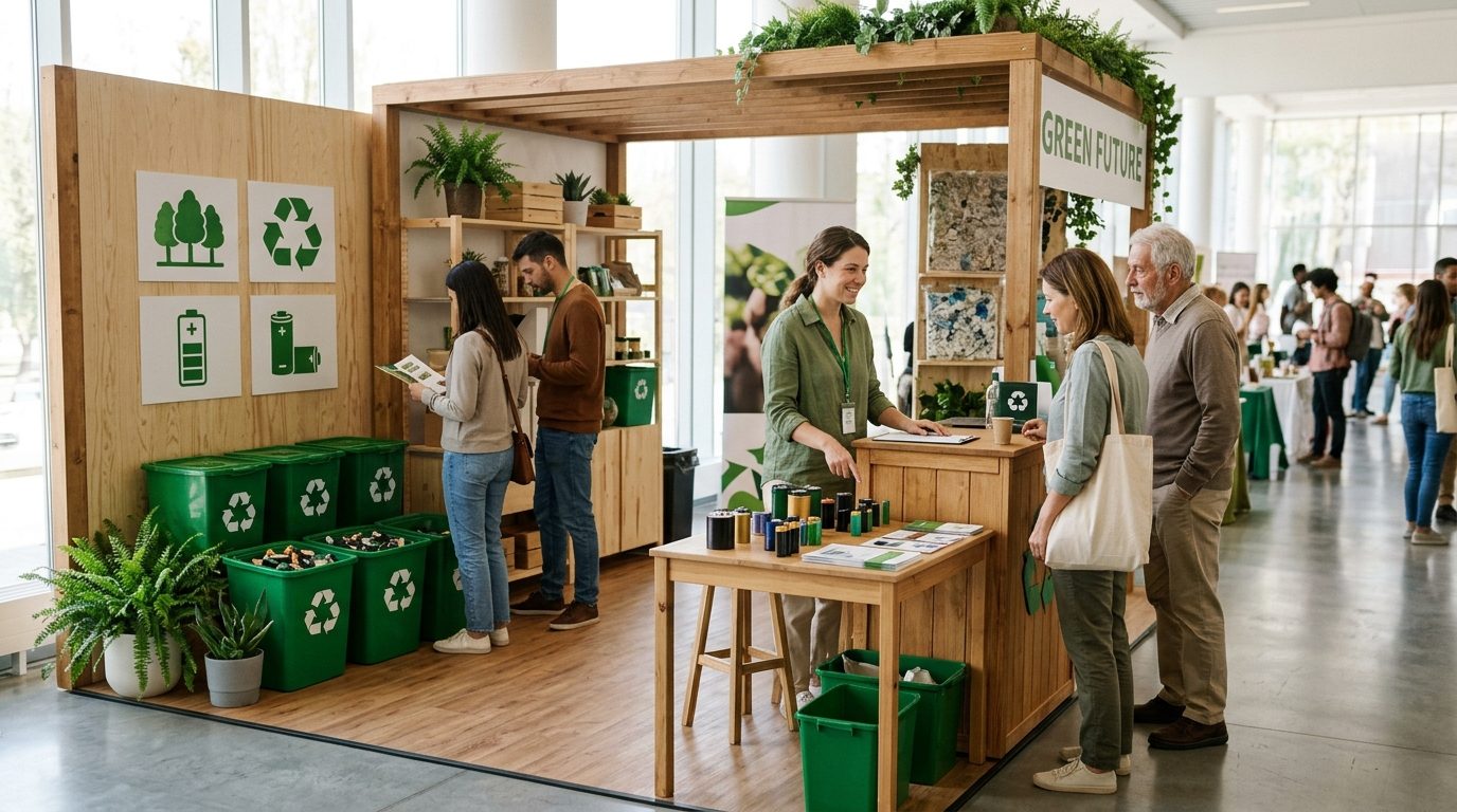 Sensibilisation citoyenne : le recyclage des piles à la Foire de Paris