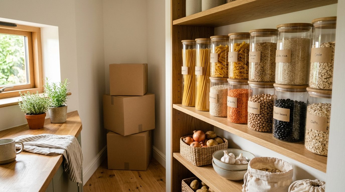 Déménagement : les indispensables pour organiser son garde-manger dès le premier jour